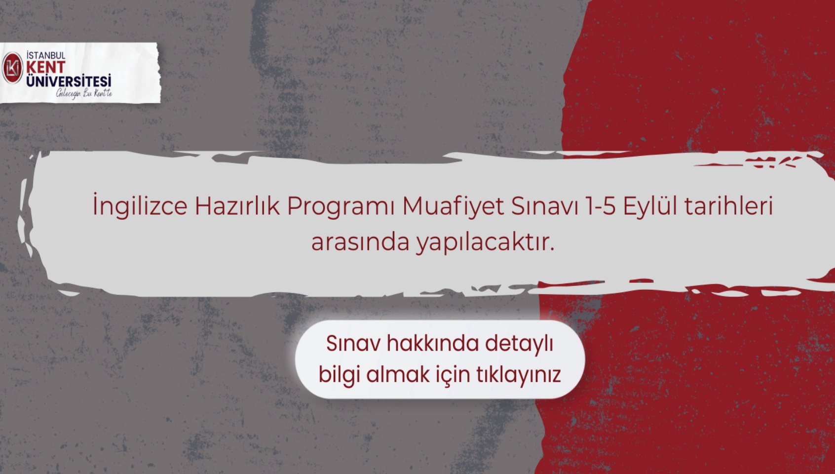  Yabancı Diller Yüksekokulu İngilizce Hazırlık Programı Muafiyet Sınavı