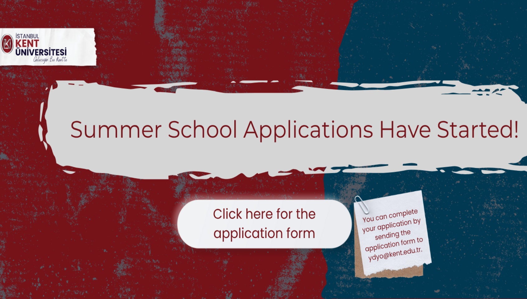 Summer School Applications Are Now Open!