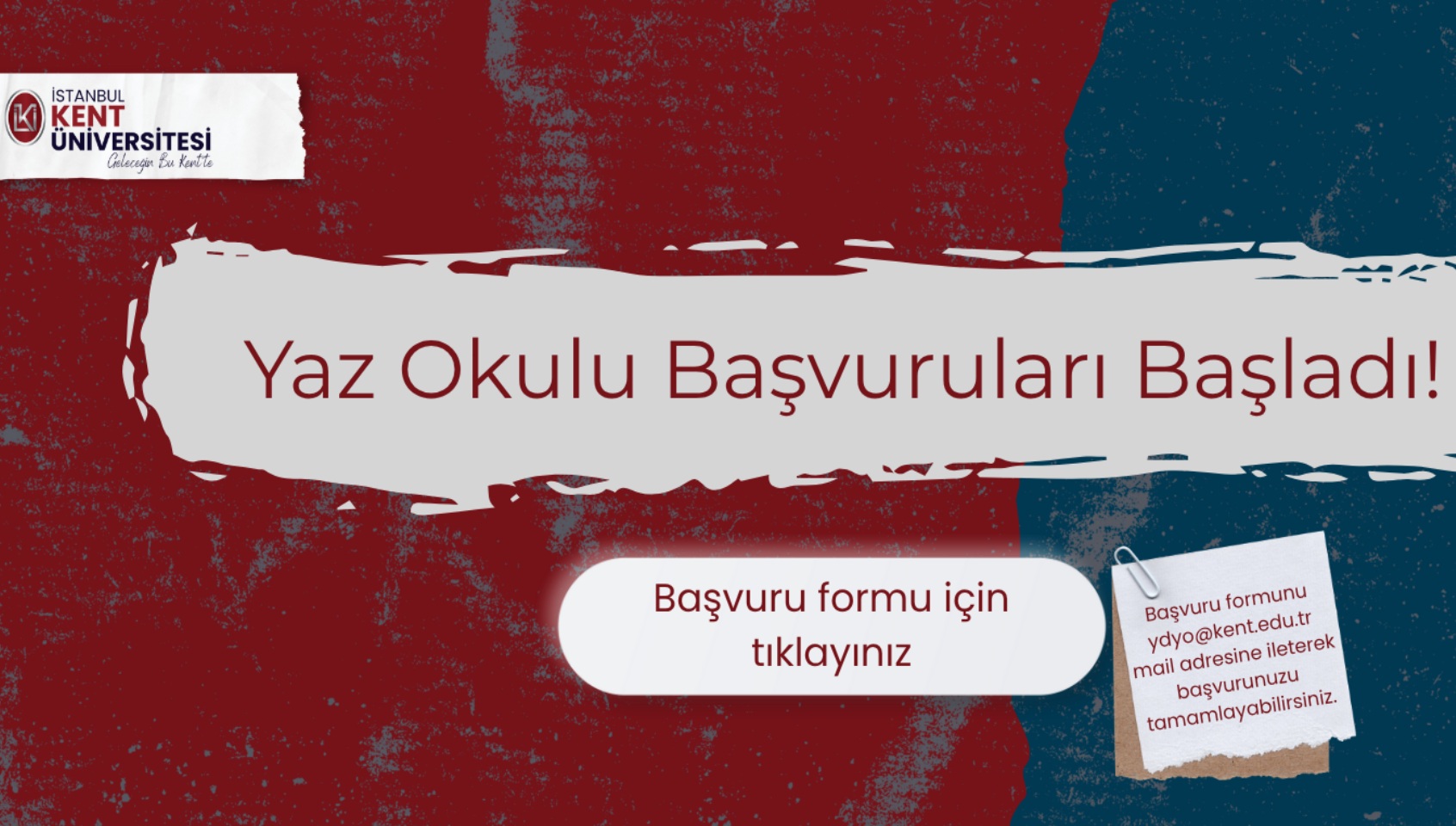 Yaz Okulu Başvuruları Açıldı!